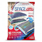 Vacuum Storage Bags with Hand Pump (Large 10-Pack)