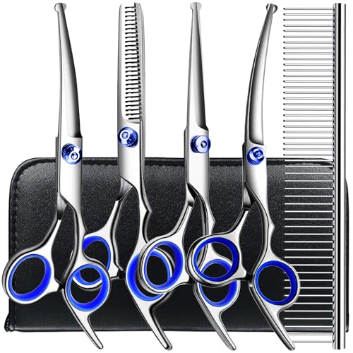 Dog Grooming Kit (Blue / 5 Piece)