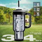 40 oz Tumbler with Handle (Obsidian / 40 Ounces)