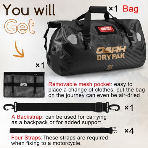 Waterproof Duffel Bag (Carbon Fibre / 60L)
