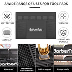 Magnetic Mat 19x12.5 Inch 6 Slots Barber Tray Hairdressing Electric Clippers Storage Mat Salon Table Tools Nonslip Cushion Heat Resistant Pad for Clippers Scissors Combs for Barbershop Salon (6 Magnetic 19 x 12.5)