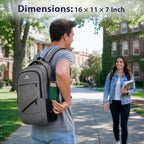 Laptop Backpack 15.6 Inch (Grey / 15.6 Inch)