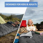 Camping Sleeping Bag (Black 5.1lb)