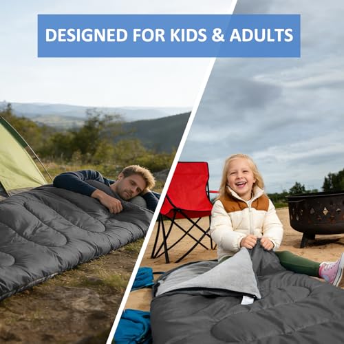Camping Sleeping Bag (Black 5.1lb)