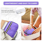 Pill Organizer Case 2 Times a Day (Purple / Large)