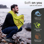 100% Cotton Quick Dry Large Travel Towel (Grey Large)