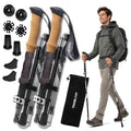 Trek Z Hiking Trekking Poles (Cork Black / 100–120 cm (for Height: 4’11” to 5’10”))