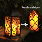 Solar Outdoor Lantern (grid candle)