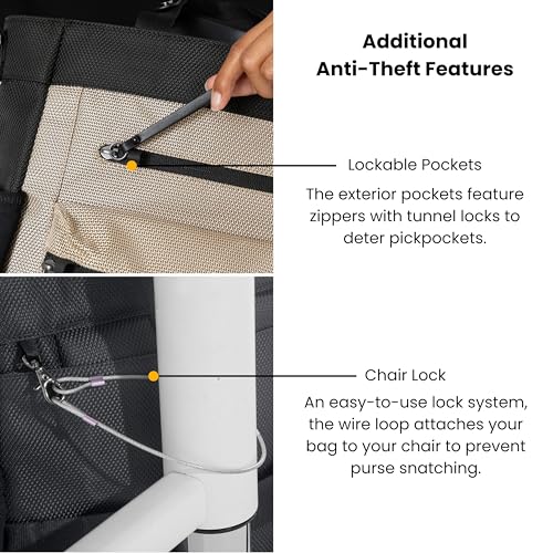 Soleil Anti Theft Convertible Backpack Tote (Beige)