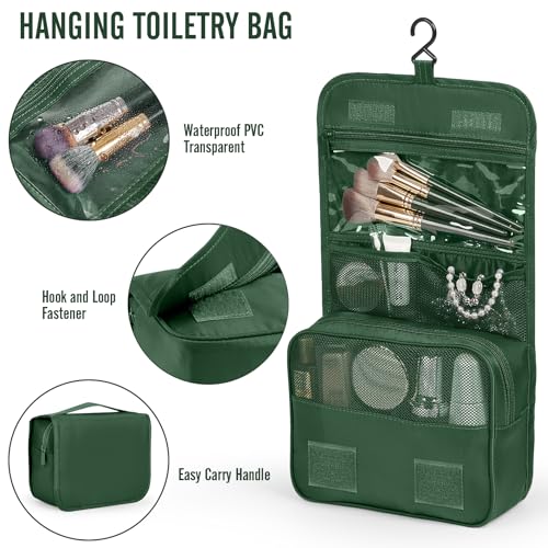10 Set Packing Cubes for Travel Essentials (11 Jungle Green)
