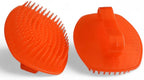 Detangler Hair Brush with Firm Bristles (4×3 in) – Dry & Wet Shampoo and Conditioner Scalp Massager for Deep Cleansing, Exfoliating & Dandruff Control. Multi-Use for Hair, Beard & Scalp (2PC,Red)