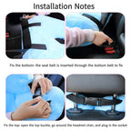 Travel Pillow Car Pillow Kid Car Sleeping Colorful Purple (B-colorful Purple)