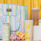 Insulated Cooler Tote (Lilly Garden Stripe)