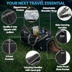 Travel Duffle Bag for Women & Men. Large Duffel Bag for Traveling Camp (100L / Black)