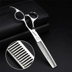 6/6.5 inch professional hair scissors hairdresser hair thinning scissors hairdressing tools barber scissors (6-inch 2pc-A)