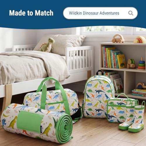 Insulated Lunch Box for Kids (9.75 x 7 x 3.25 inches / Dinosaur Adventures)