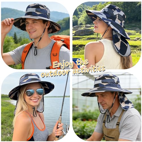 Sun Hats for Men Women (Camobeige)