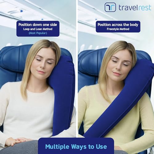 Ultimate Inflatable Travel Pillow for Neck & Body (Blue / Standard (No Cover))