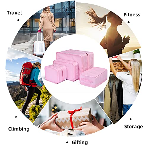 Travel Packing Cubes (Pink)