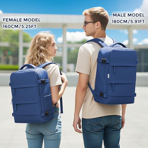 Travel Backpack for Women Men (25l / Royal Blue)