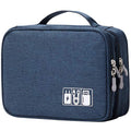 Electronic Accessories Organizer Bag (9 inch / Dark Blue 1)