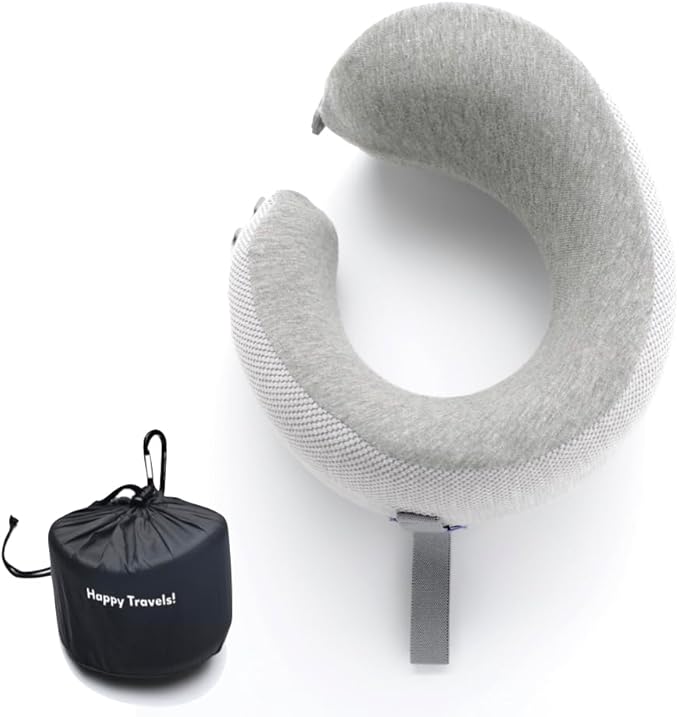C CUSHION LAB Travel Pillow, Award-Winning Patented Ergonomic Design by CUSHIONLAB