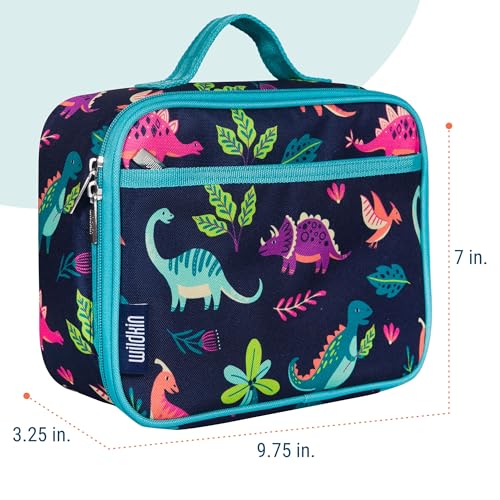 Kids Insulated Lunch Box (9.75 x 7 x 3.25 inches / Dino Pals)