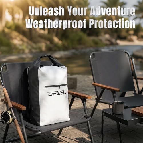 20L Waterproof Dry Bag Boating Backpack for Travel Hiking Camping Kayaking Hiking Swimming Floating Submersible Dry Bag bright white (20L / bright white)