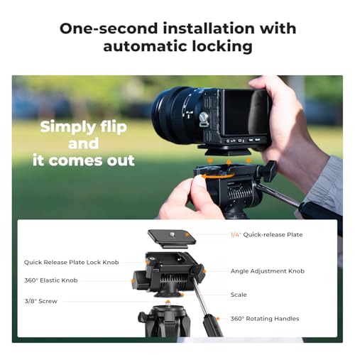 75" Aluminum Camera Tripod (Bronze Gold)