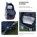 40L Hiking Backpack (Blue&orange / 40L)