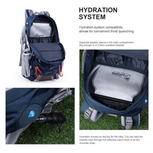 40L Hiking Backpack (Blue&orange / 40L)