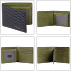 VISOUL Leather Mens Bifold RFID Blocking Wallet - Image 2