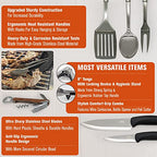 Grilling & Camping Cooking Utensils Set (Blue Lite)