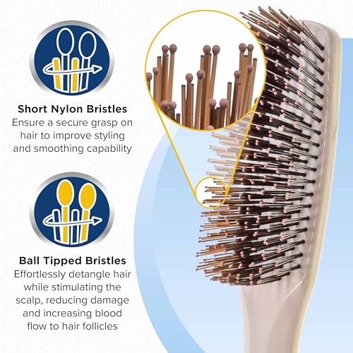 Gentle Ivory Mini Hair Brush (Small / Ivory)