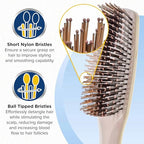 Gentle Ivory Mini Hair Brush (Small / Ivory)