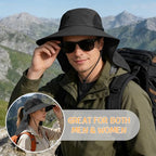 Sun Hat for Men Women with Neck Flap (6 3/4-6 7/8 / 1pack-black Sleeves)