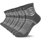 Ankle Compression Socks Women Men Plantar Fasciitis Relief 5 Pairs (Small / Dark Grey(5 Pairs))