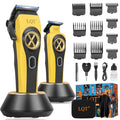 Professional Cordless Hair Clippers Kit (Yellow)