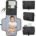 Portable Diaper Changing Pad (Black Geo)