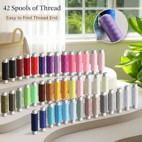 Sewing Kit Travel for Adults Beginner (Black / XL)