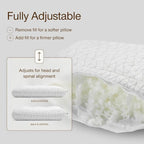 Coop Home Goods Adjustable Orthopedic Pillow Queen, Ergonomic Cervical Neck - Image 3