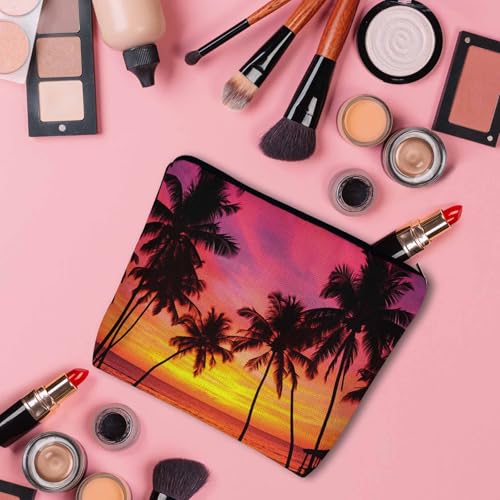 Tropical Beach Makeup Bags Makeup Organizer (9 x 7.1 inch / Tropical Beach)
