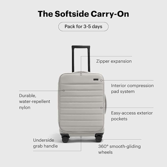 Away Softside Carry-On Suitcase, 22 Inch Lightweight, Expandable High-Strength - Image 2