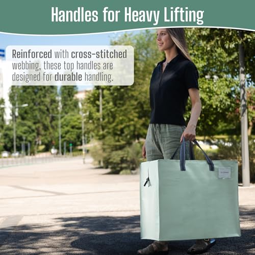 Heavy Duty Moving Bags (Light Green / 22 Gallon-4 Pack)