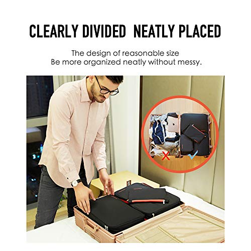 4L+9L Compression Packing Cubes Travel Organizer Set (Pink / 2 Pack(4L+9L))