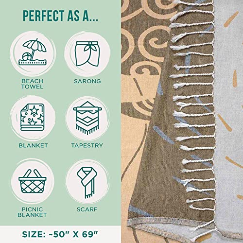 Turkish Beach Towel (Sunset Swim / Large)