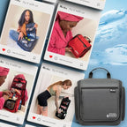 Travel Toiletry Bag for Men and Women (L Grey)