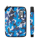 Portable Electronic Organizer Case (C-Blue Camouflage / Single Layer)