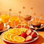 100 Pieces Fall Pumpkin Cocktail Picks 4.7 Inch Fall Picks (Fall Pumpkin)
