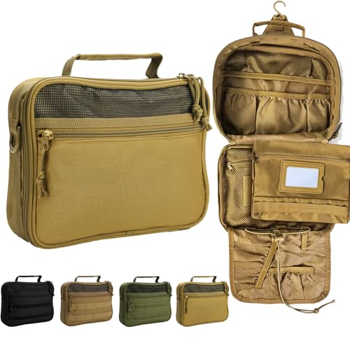 Hanging Toiletry Bag for Men (Khaki)